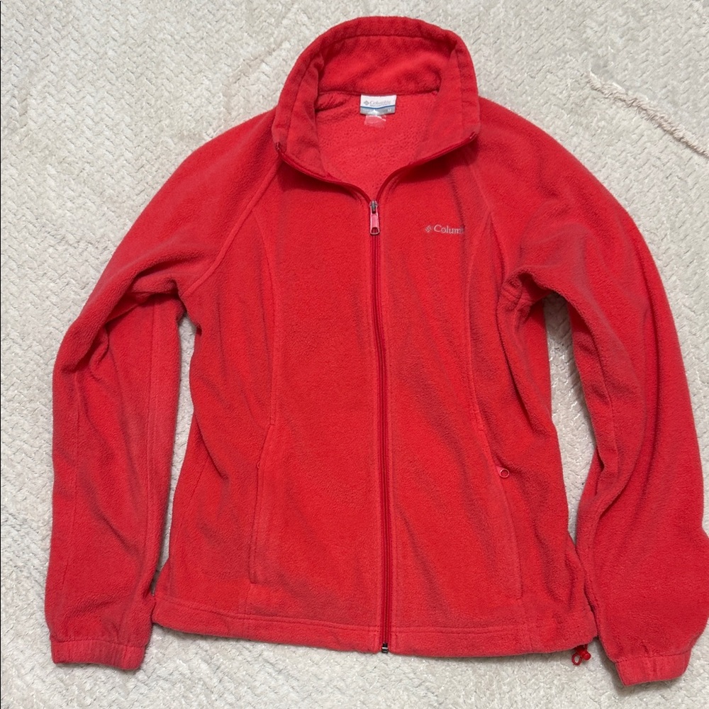 Columbia Vibrant Red Fleece Jacket